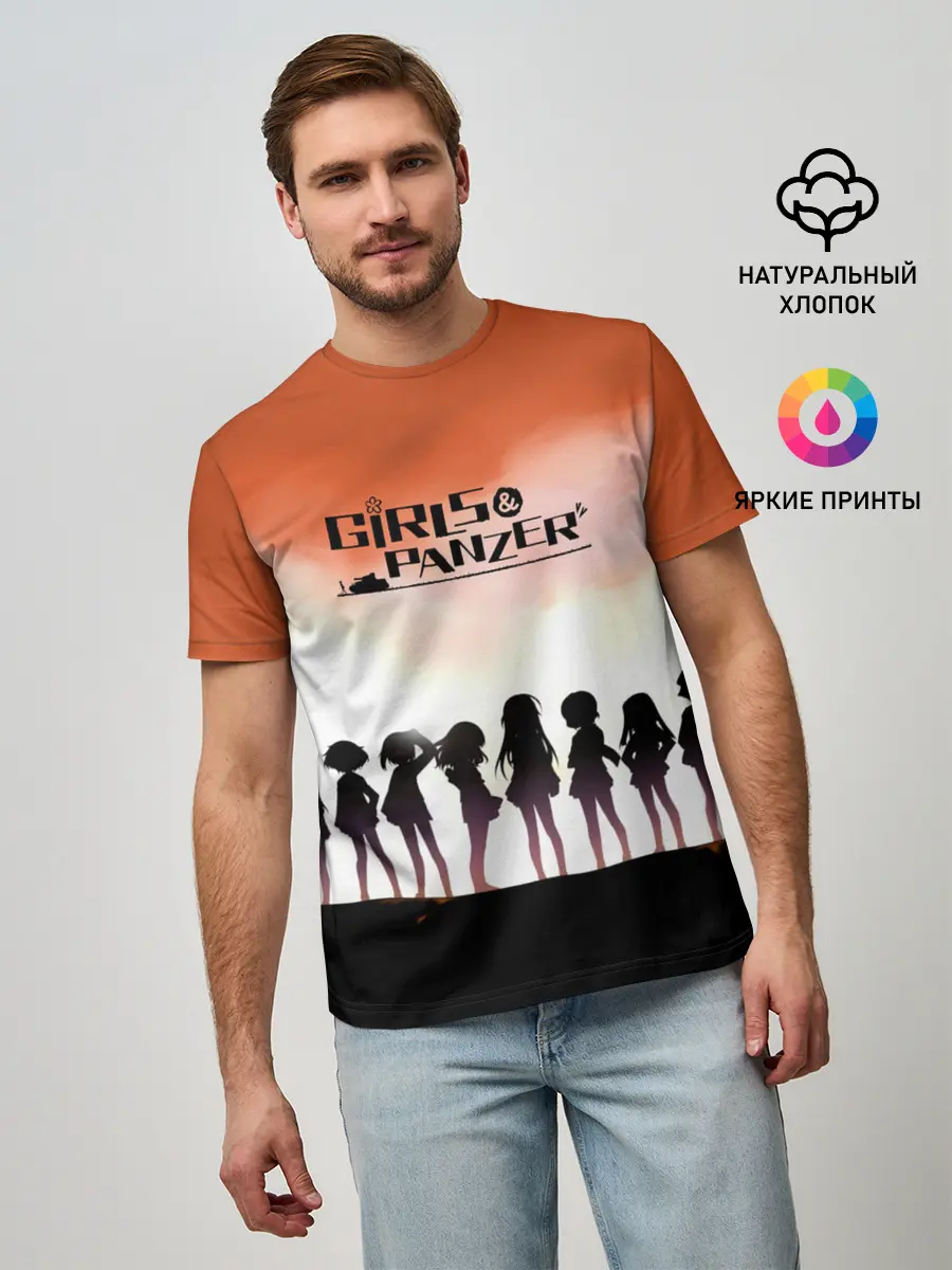 Мужская базовая футболка / Girls und Panzer | Poster