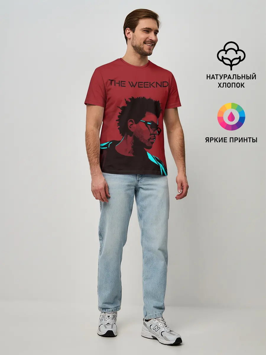 Мужская базовая футболка / the weeknd
