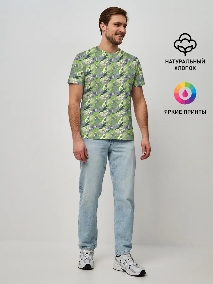 Мужская базовая футболка / Большой Теннис