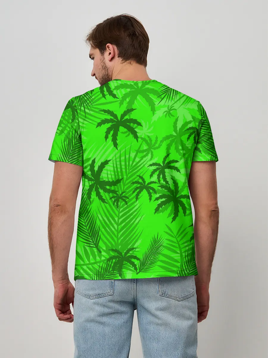 Мужская базовая футболка / ПАЛЬМЫ | ЛЕТО | TROPICAL