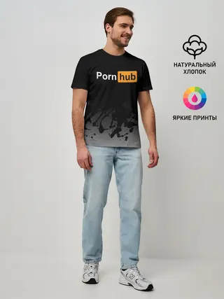 Мужская базовая футболка / Pornhub