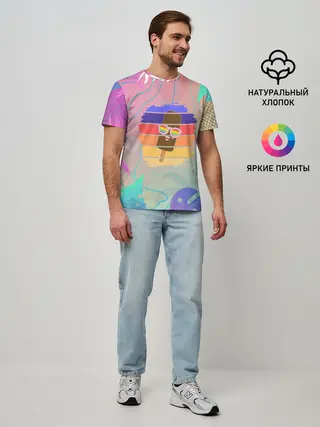 Мужская базовая футболка / Эскимо в Тропиках