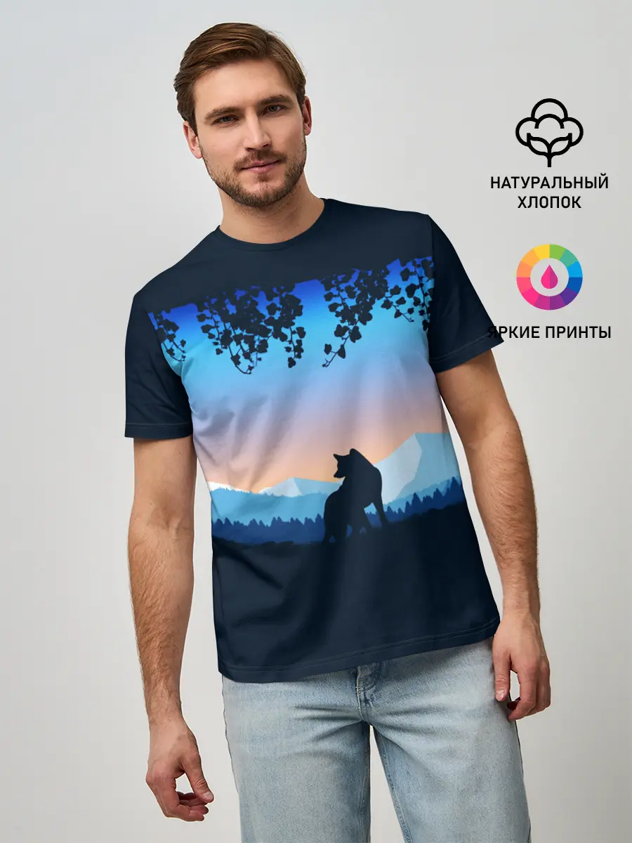 Мужская базовая футболка / WOLF