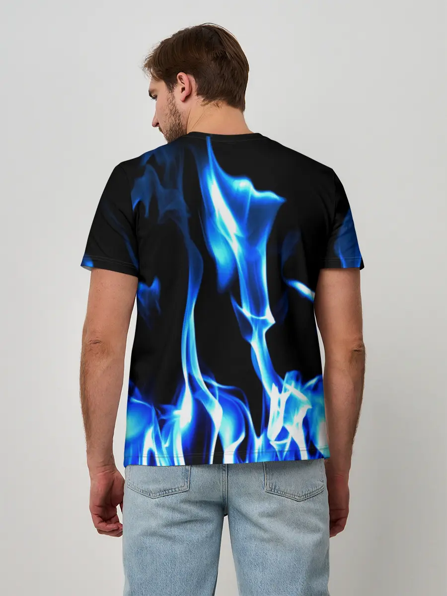 Мужская базовая футболка / Огонь