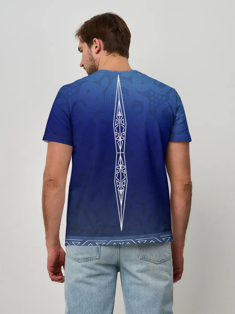 Мужская базовая футболка / cs:go | AWP Gungnir style