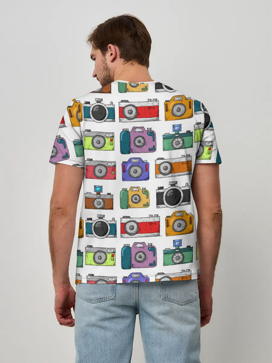 Мужская базовая футболка / Фотоаппараты