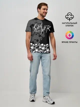 Мужская базовая футболка / Slayer Black