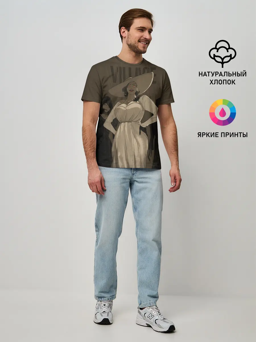 Мужская базовая футболка / Леди Димитреску