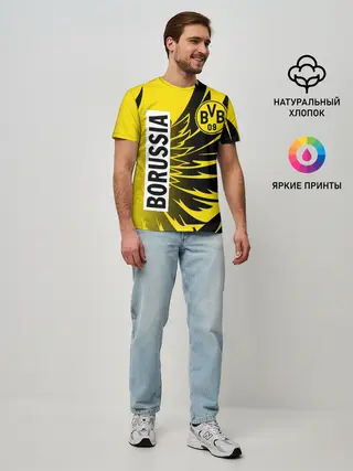 Мужская базовая футболка / ФК БОРУССИЯ / FC BORUSSIA