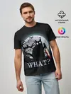 Мужская базовая футболка / What Cat