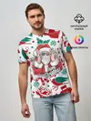Мужская базовая футболка / Merry Christmas3D