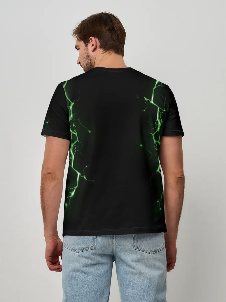 Мужская базовая футболка / CREEPER 3D | MINECRAFT 3D