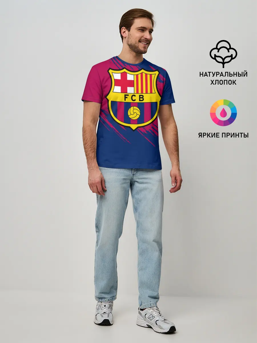 Мужская базовая футболка / Барселона