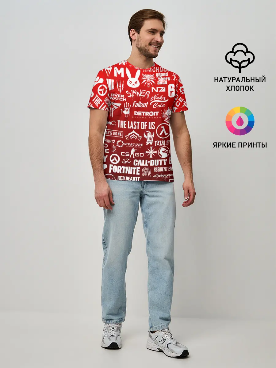 Мужская базовая футболка / ЛОГОТИПЫ ИГР