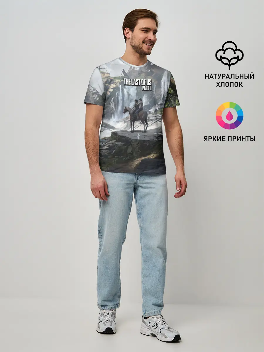 Мужская базовая футболка / Элли и Дина