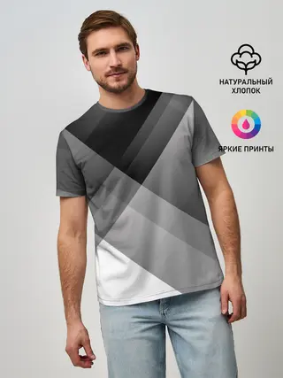 Мужская базовая футболка / Геометрия