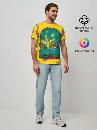 Мужская базовая футболка / Симпсоны