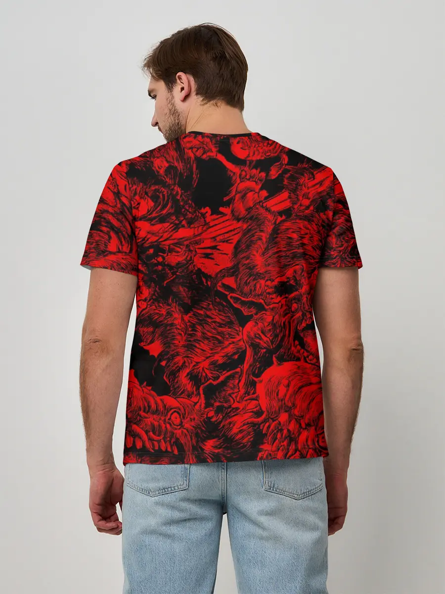 Мужская базовая футболка / BERSERK skulls