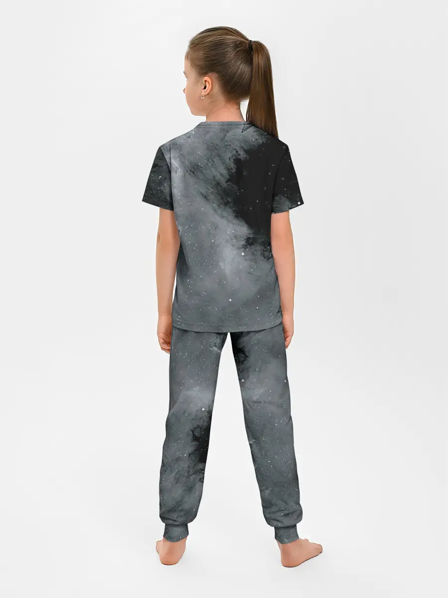 Детская пижама с брюками / Космос / Абстракция