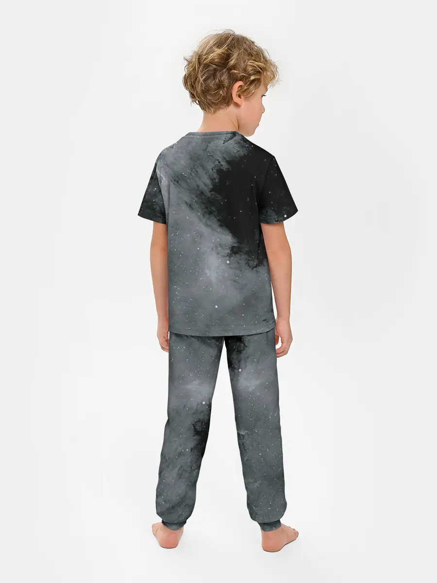 Детская пижама с брюками / Космос / Абстракция