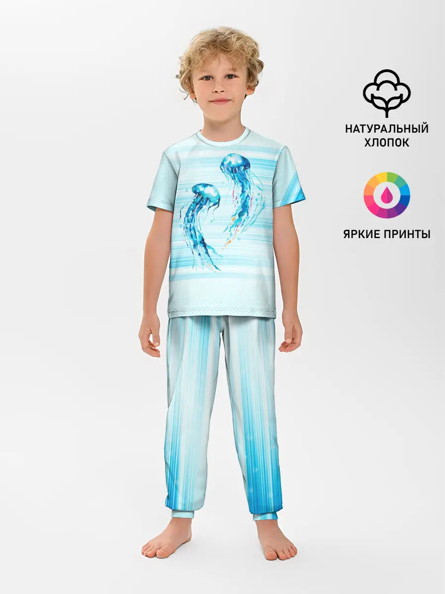 Детская пижама с брюками / Медузы