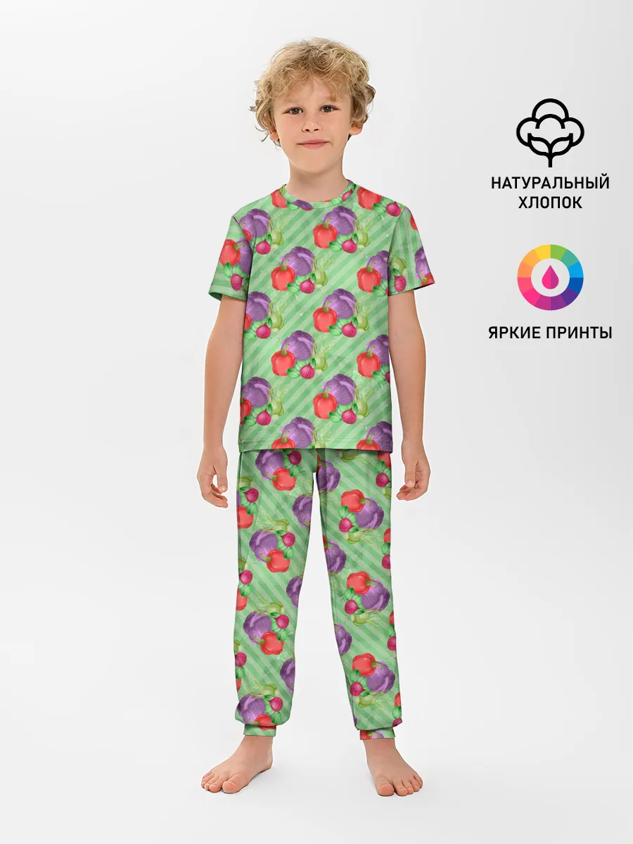 Детская пижама с брюками / Vegan | Огород