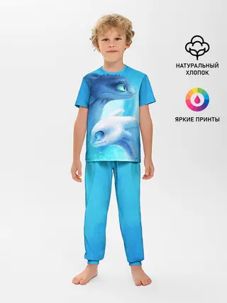 Детская пижама с брюками / как приручить дракона