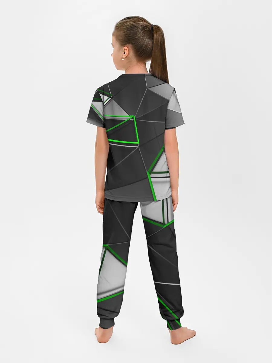 Детская пижама с брюками / 3D полигон