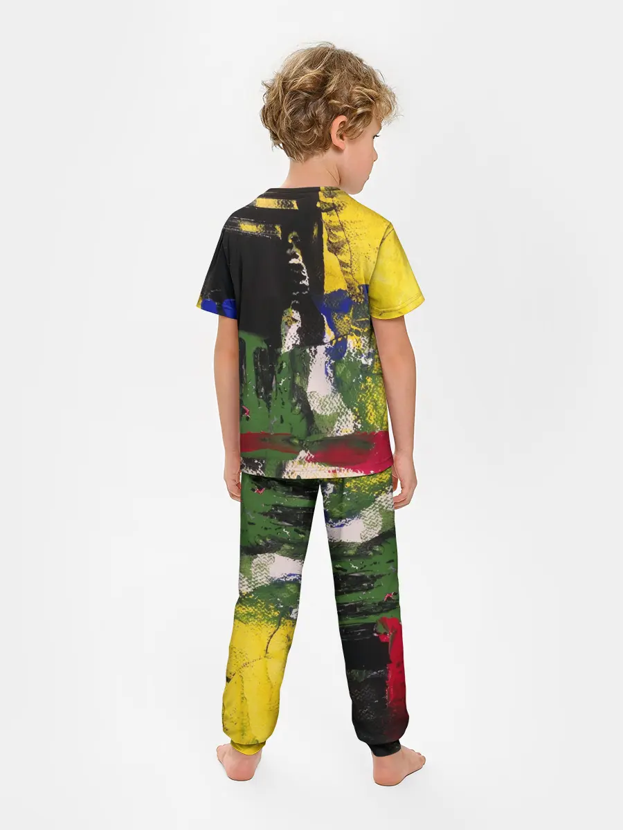 Детская пижама с брюками / Мазок художника!