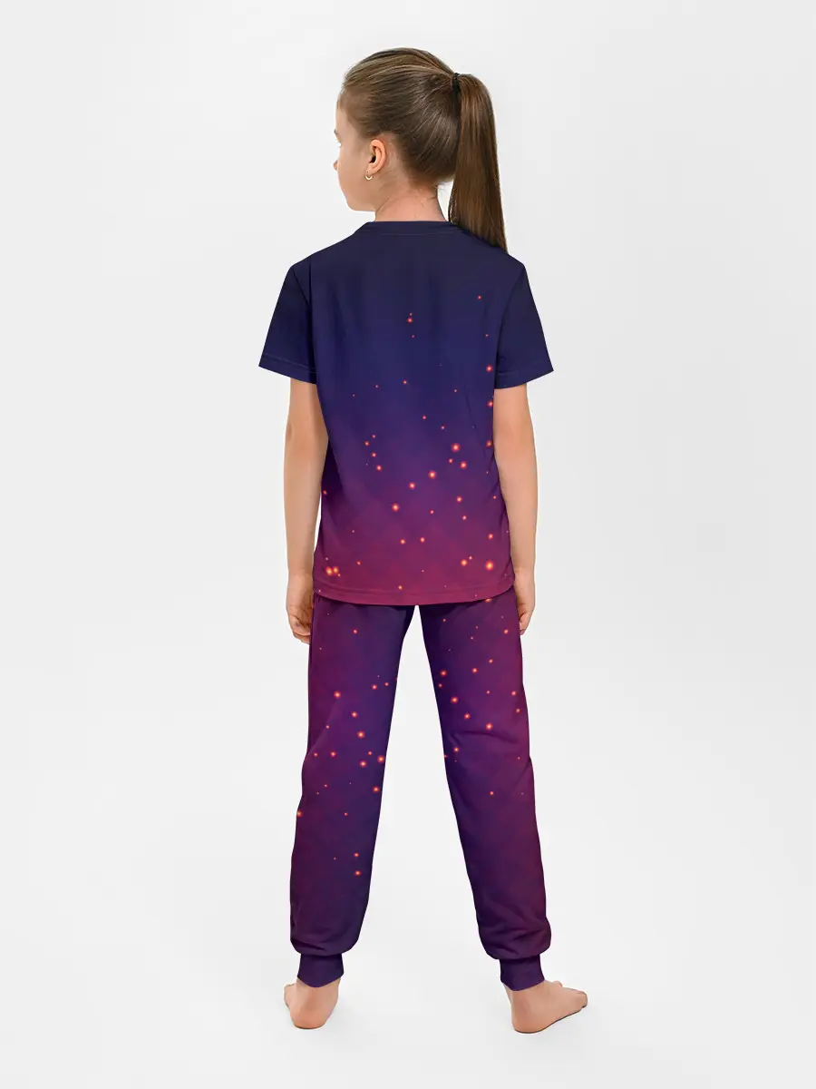 Детская пижама с брюками / Gradient background