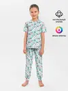 Детская пижама с брюками / Морозная Зимняя Свежесть