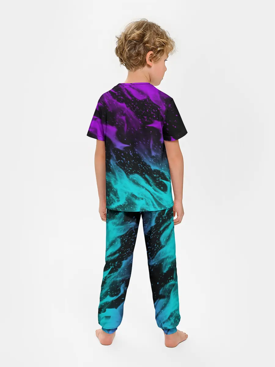 Детская пижама с брюками / НЕОНОВЫЙ ОГОНЬ
