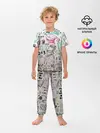 Детская пижама с брюками / учеба узор
