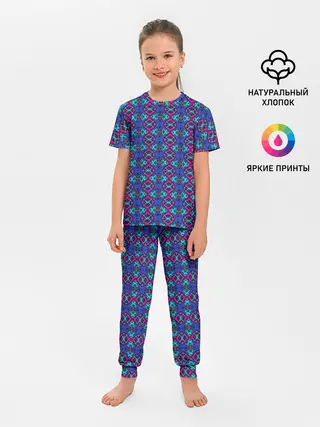 Детская пижама с брюками / Узор