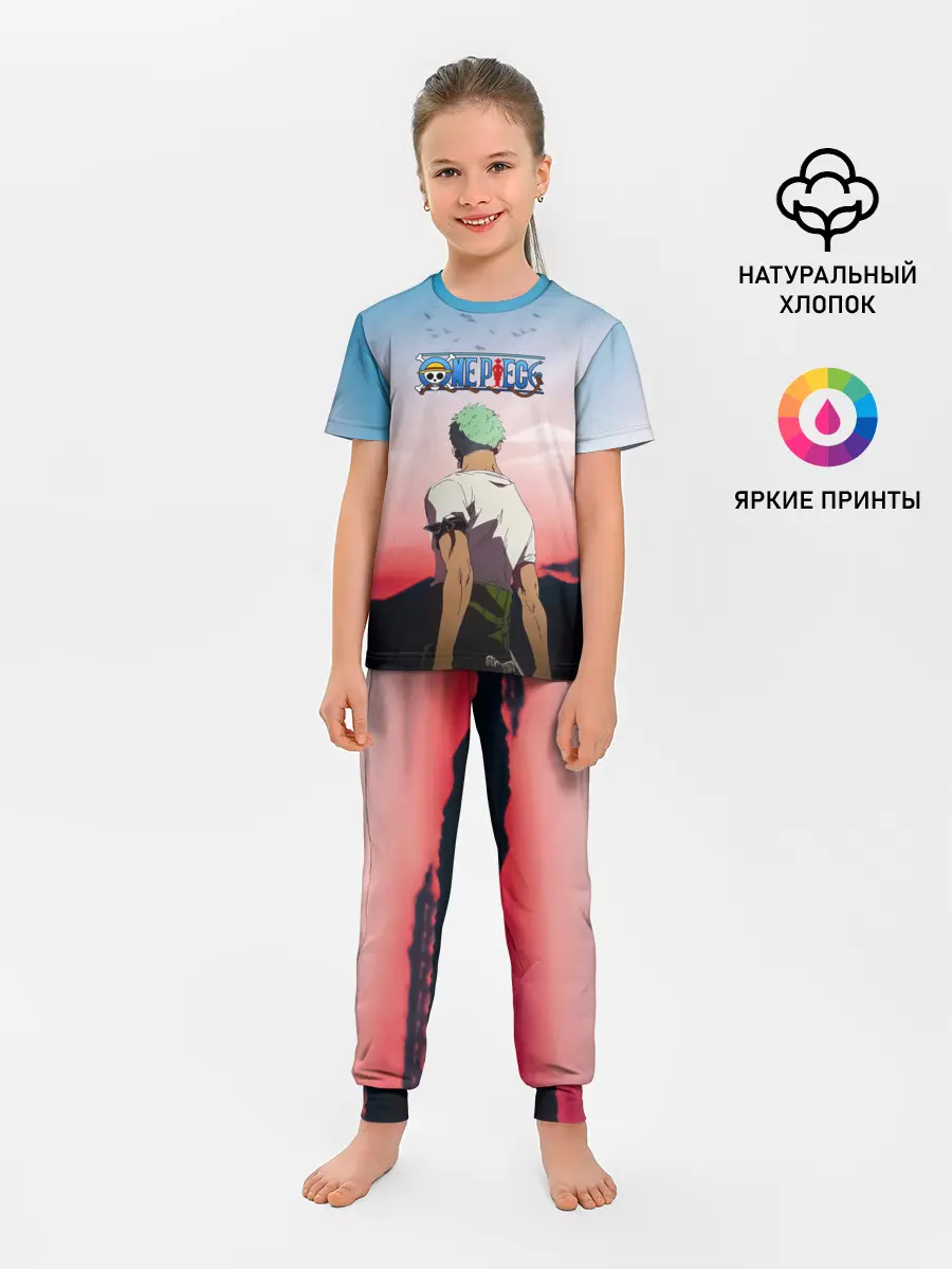Детская пижама с брюками / Ророноа Зоро эпичный One Piece