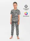 Детская пижама с брюками / Полосы зебры