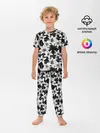 Детская пижама с брюками / Лилии черно-белые