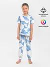 Детская пижама с брюками / Косяк китов
