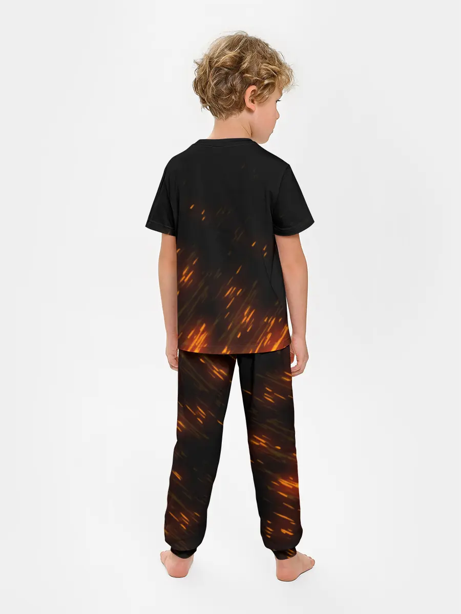 Детская пижама с брюками / Burning Kamado