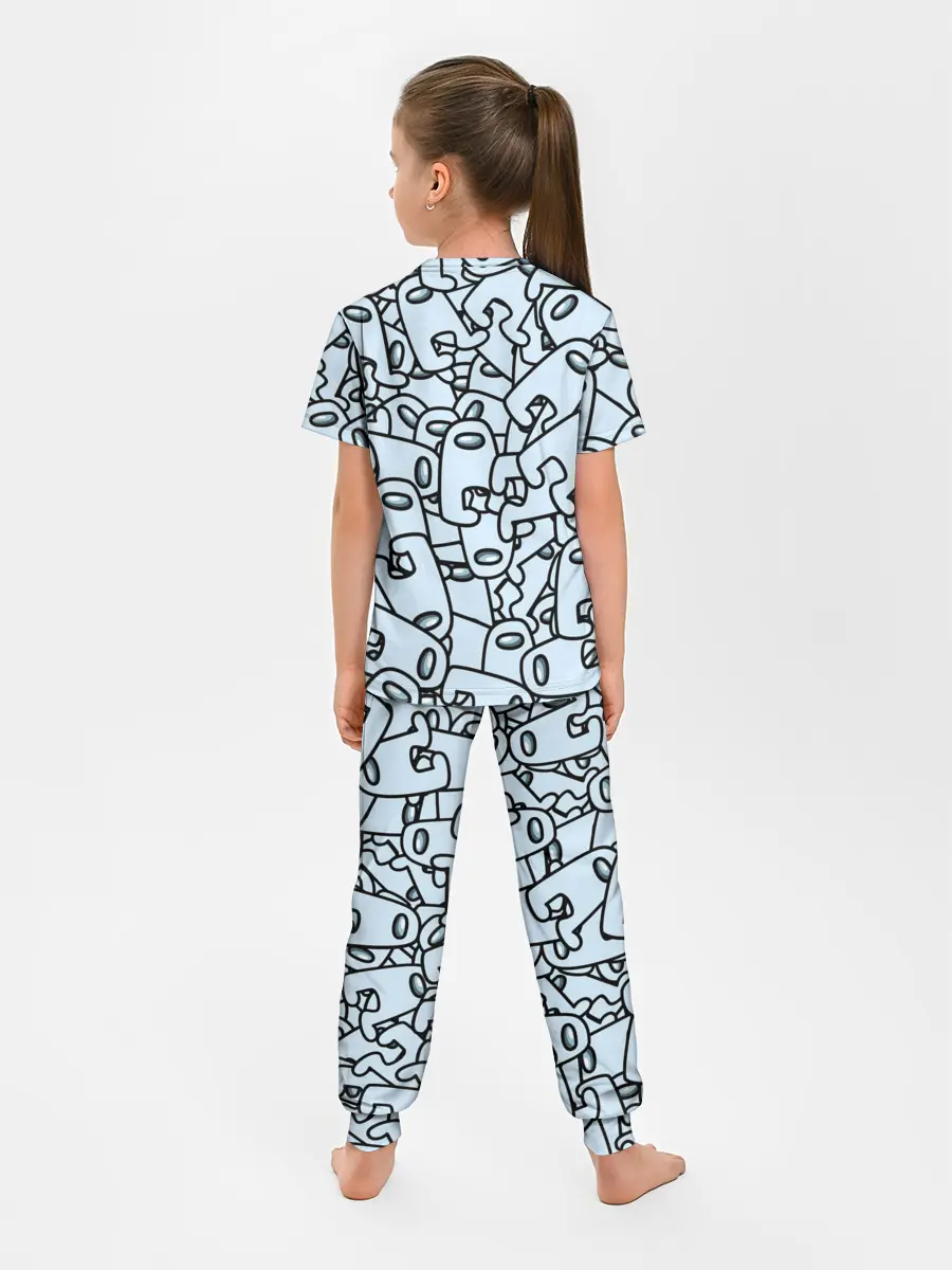 Детская пижама с брюками / among us mem