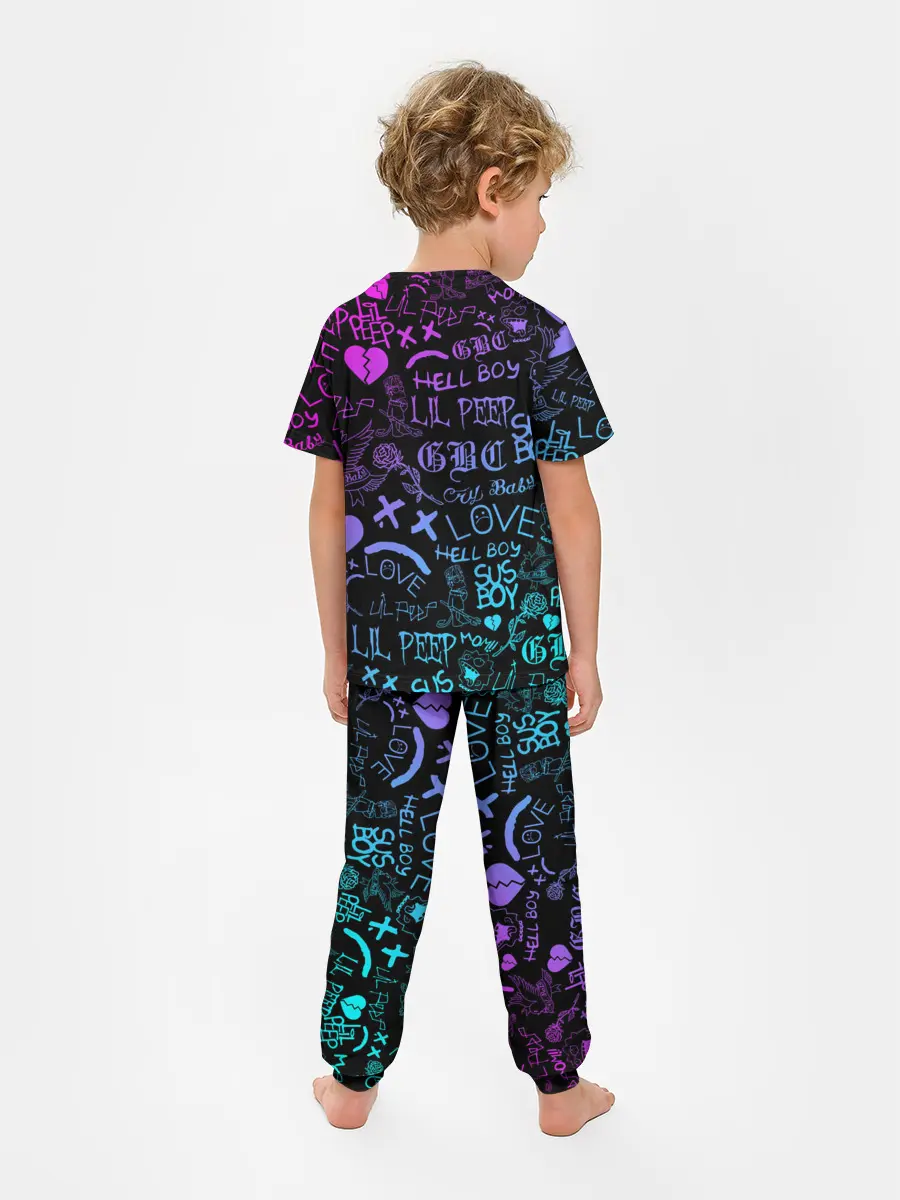 Детская пижама с брюками / LIL PEEP NEON | ЛИЛ ПИП НЕОН