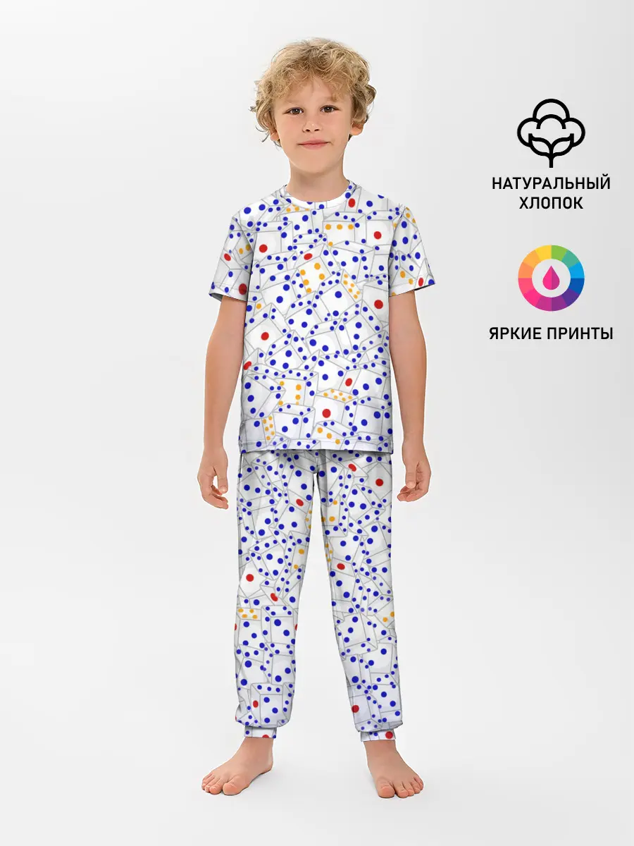 Детская пижама с брюками / Игральные кубики