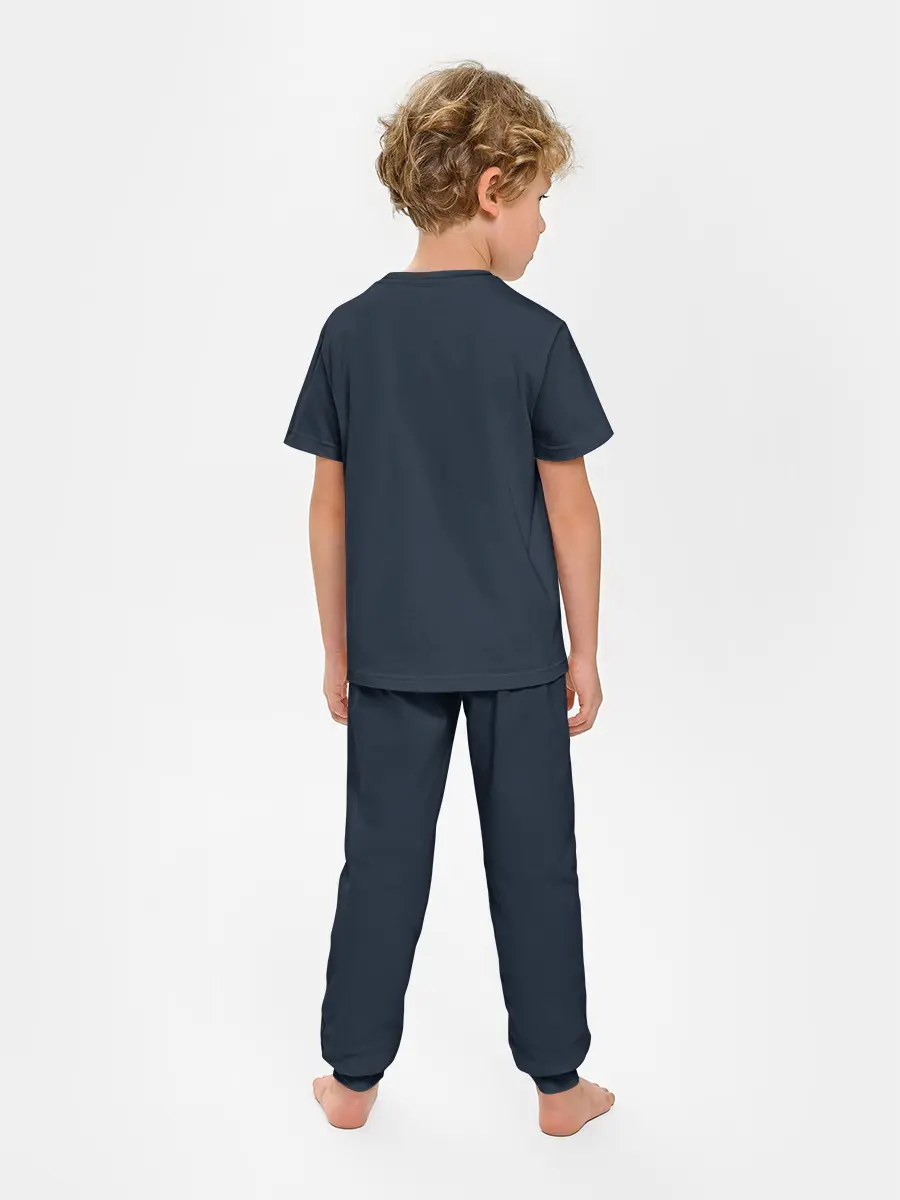 Детская пижама с брюками / Череп в тропиках