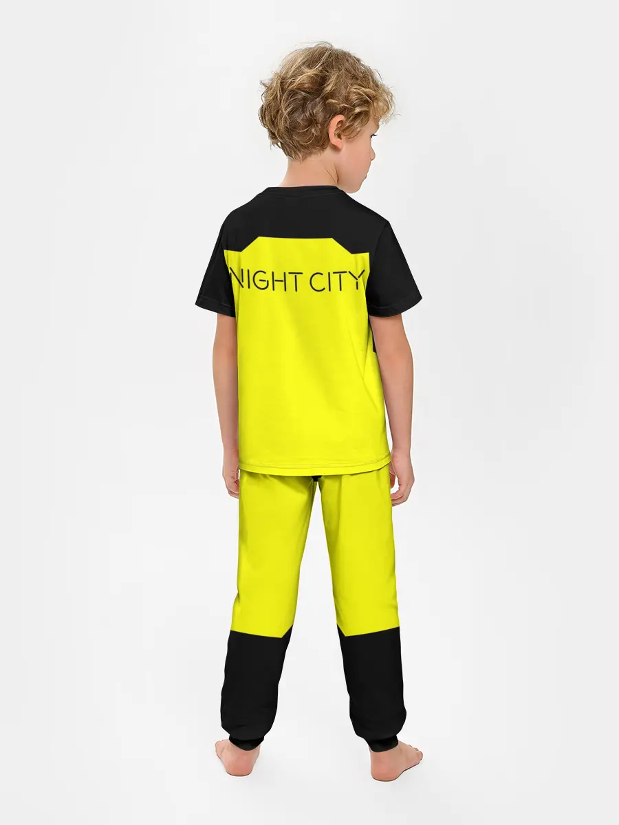Детская пижама с брюками / Cyberpunk 2077 nightcity