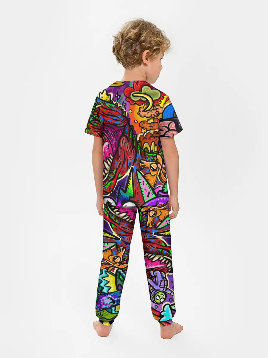 Детская пижама с брюками / Динозавр