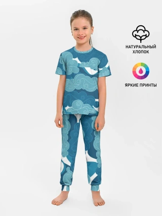 Детская пижама с брюками / Облака Греции