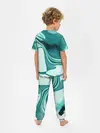 Детская пижама с брюками / красочный зелёный развод