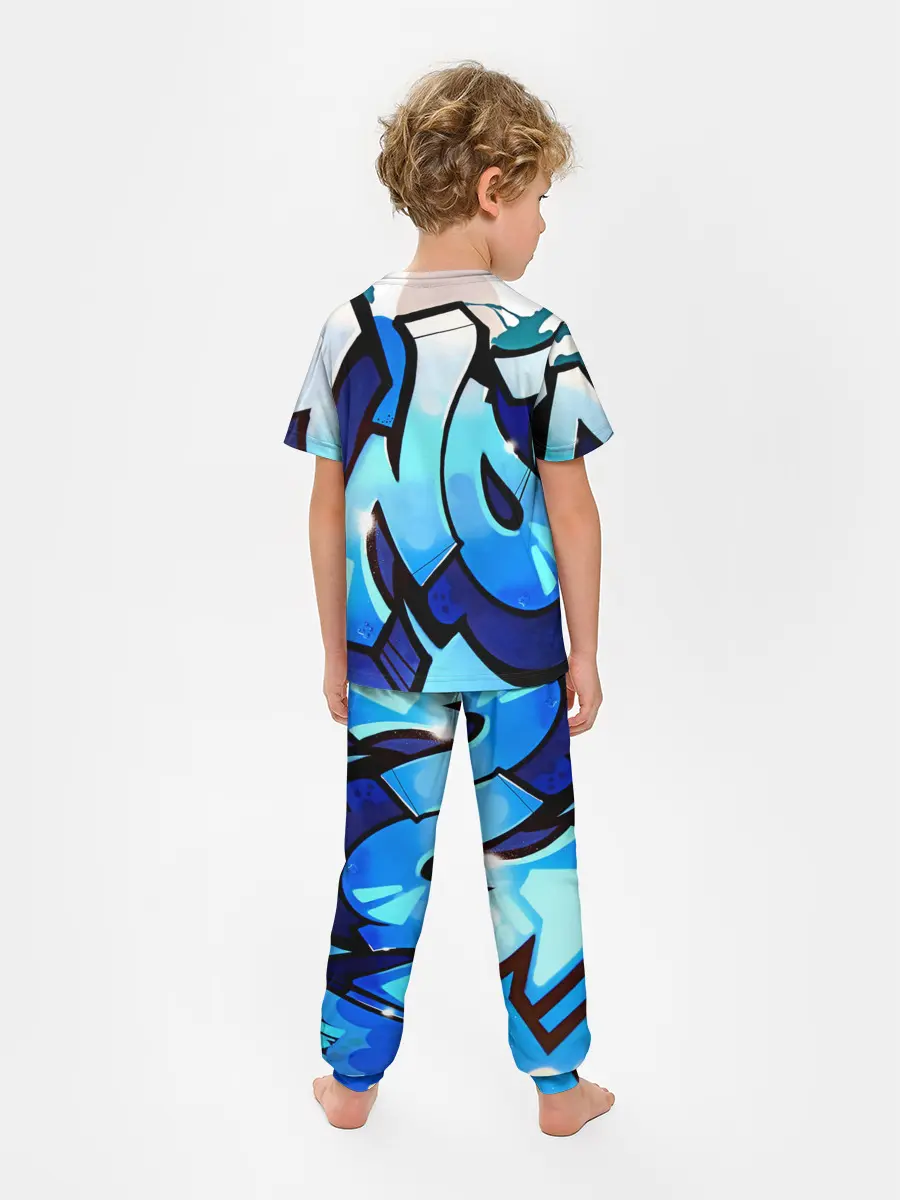 Детская пижама с брюками / wow graffiti