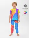Детская пижама с брюками / Цветные переливы