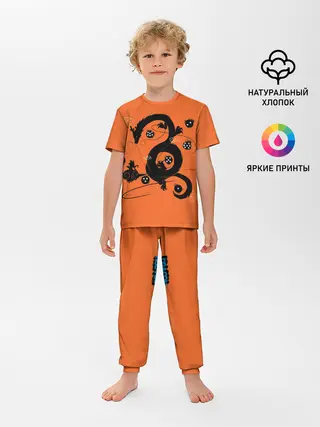 Детская пижама с брюками / Драконьи яйца